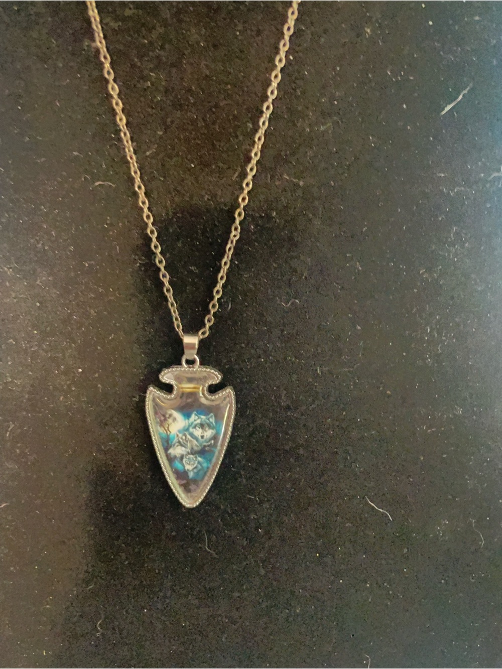 Silver Arrowhead  Pendant Necklace